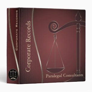Lawyer   Scales of Justice   Attorney - Maroon Binder