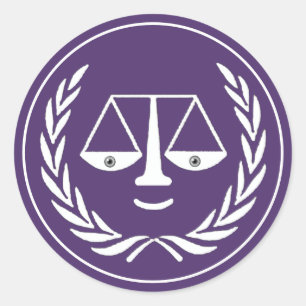 Lawyer Scales of Justice Classic Round Sticker