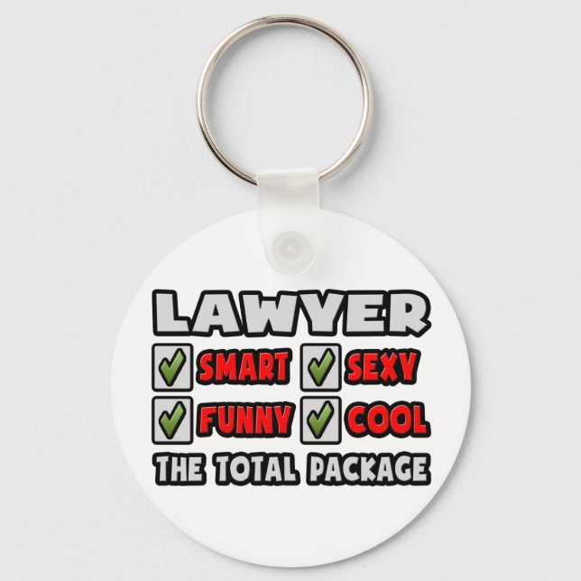 Lawyer ... The Total Package Keychain (Front)
