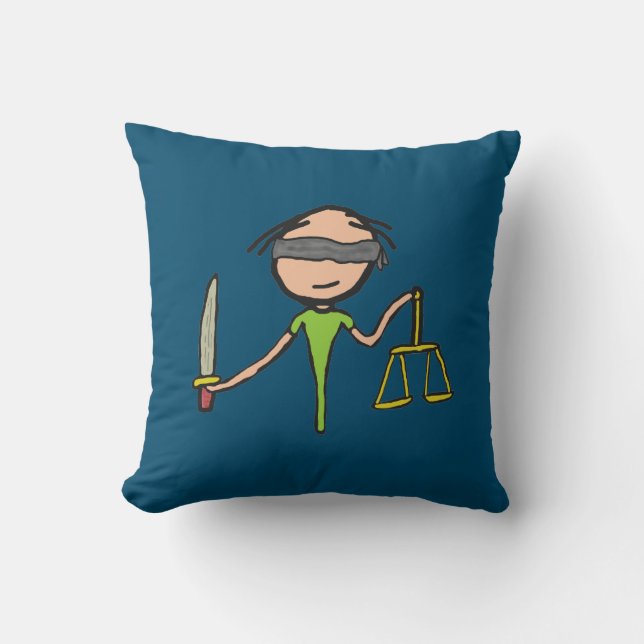 Lawyer Throw Pillow (Front)