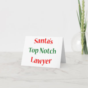 Lawyer Top Notch Holiday Card