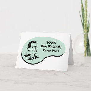 Lawyer Voice Card