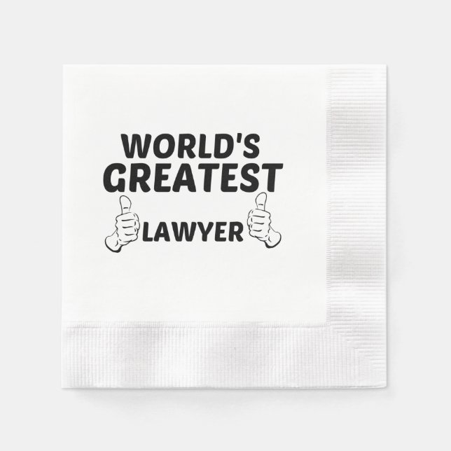 LAWYER WORLDS GREATEST NAPKIN (Front)