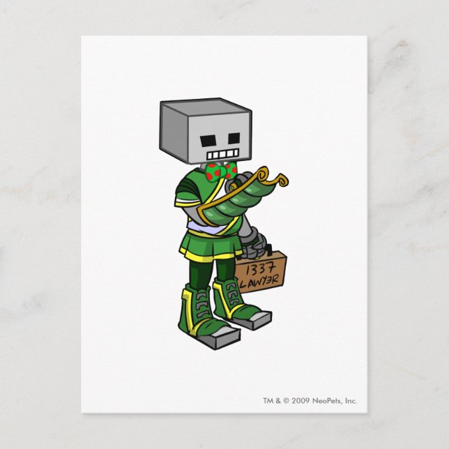 Lawyerbot Brightvale Staff Player Postcard (Front)
