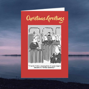 Lawyers and Carol Singers. Company Christmas Card