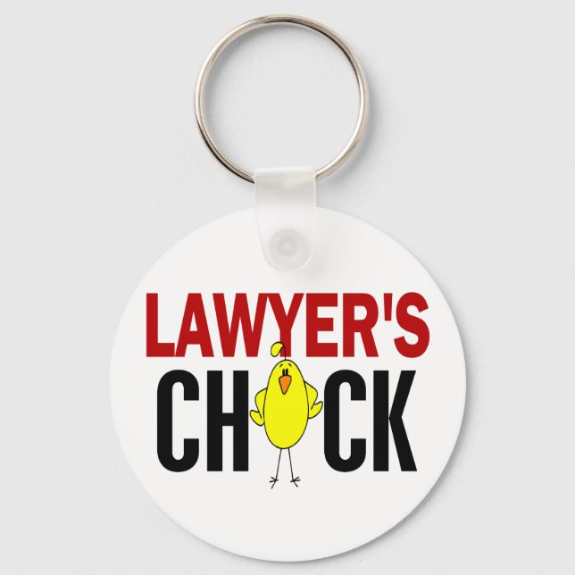 Lawyer's Chick Keychain (Front)
