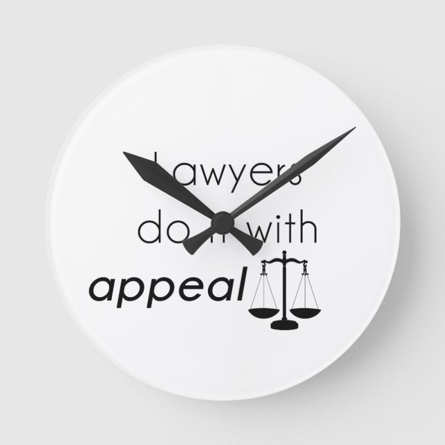 Lawyers do it with round clock (Front)
