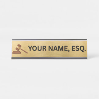Lawyers Gift Desk Name Plate