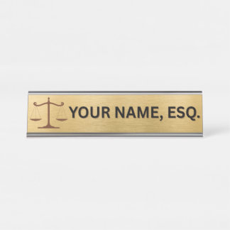 Lawyers Gift Desk Name Plate