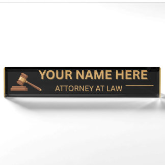 Lawyers Gift Desk Name Plate