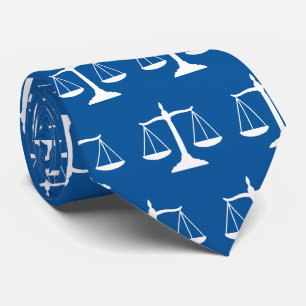 Lawyers Gift for men Scales of Justice, Bar Exam, Tie