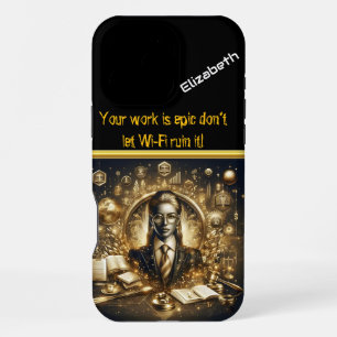 Lawyer's Golden Dedication to Justice iPhone 16 Pro Max Case