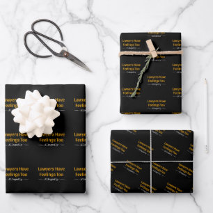 Lawyers Have Feelings Too Allegedly - Attorney Wrapping Paper Sheet