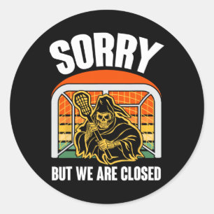 Lax Goalie Lacrosse Goalie Lacrosse Player  Classic Round Sticker