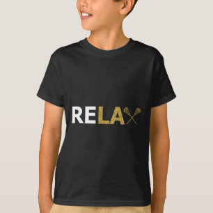 Lax Lacrosse Stick Player Coach Goalie Team Helmet T-Shirt