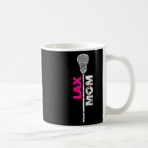 Lax Mom Lacrosse Pink Accent Coffee Mug