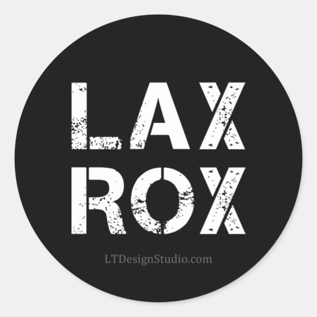 LAX ROX - Stickers (Front)