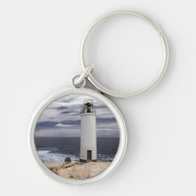 Laxe Lighthouse | Galicia, Spain Keychain (Front)