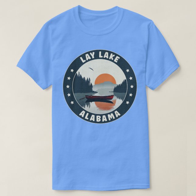 Lay Lake Alabama Sunset TShirt (Design Front)