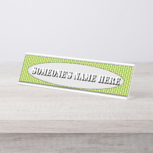 Layer of Leaves by Kenneth Yoncich Desk Name Plate