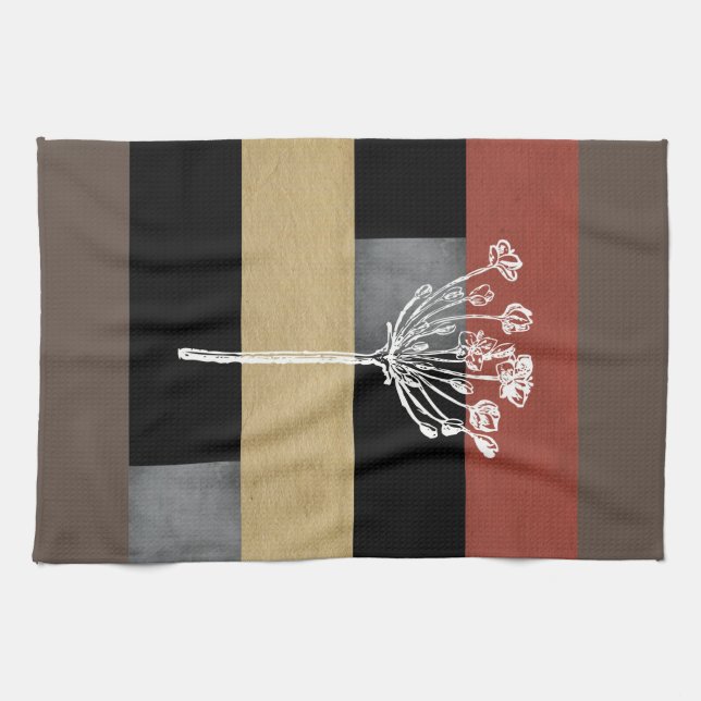 LAYERED ART, ONE KITCHEN TOWEL (Horizontal)