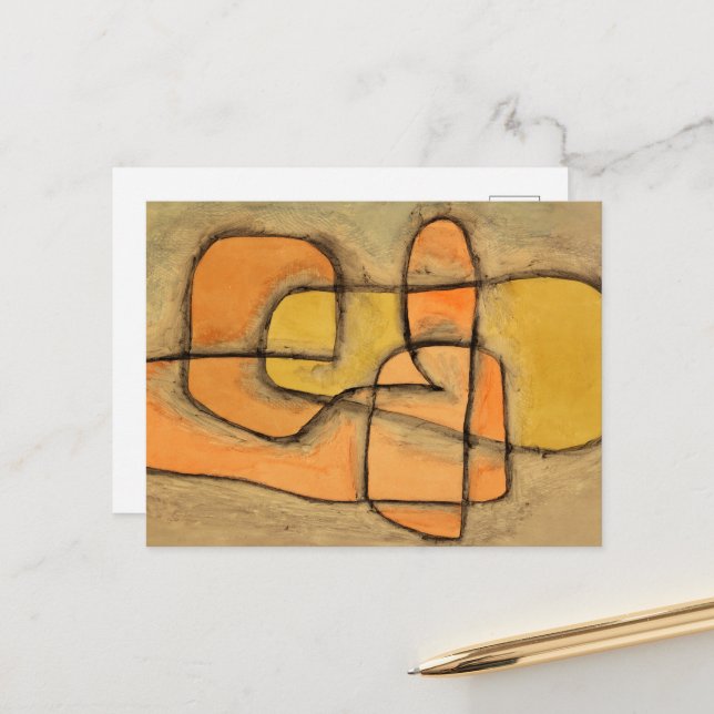 Layered by Paul Klee Holiday Postcard (Front/Back In Situ)