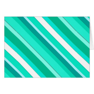 Layered candy stripes - turquoise and white