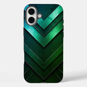 Layered Chevron Abstract Design iPhone 16 Plus Case