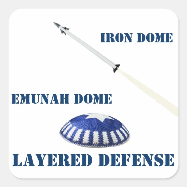 Layered Defence Square Sticker (Front)