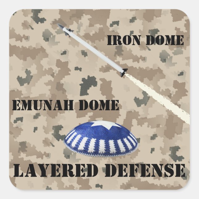 Layered Defence Square Sticker (Front)