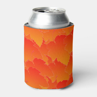 Layered Fall Leaves Can Cooler