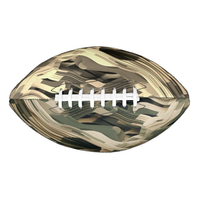 Layered forms in camouflage colours football (Front)