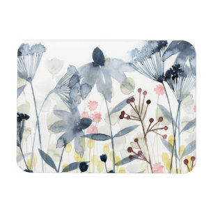 Layered Gardens - Watercolor Flowers Magnet