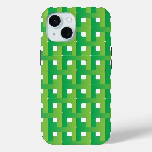 Layered Gradient Green Color  Case-Mate iPhone Case (Back)