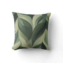 Layered Green Leaf Pattern