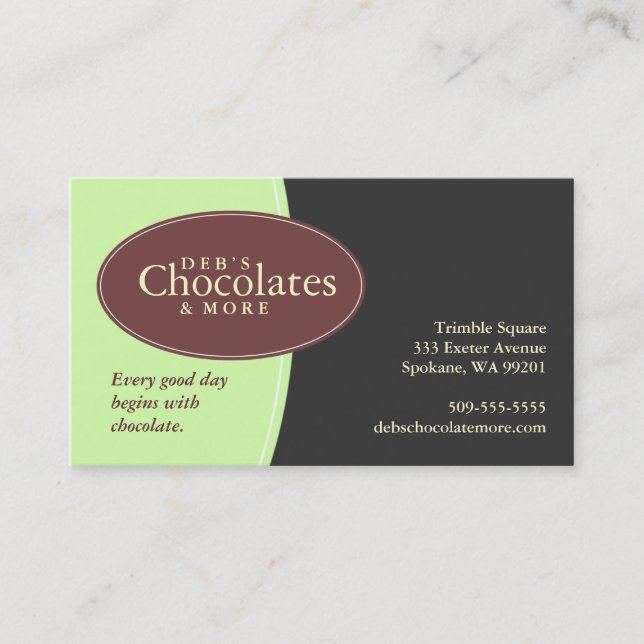 Layered Ovals Series 1 Business Card (Front)