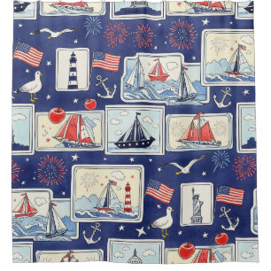 Layered Patriotic Paper Cut Tile Pattern (2)
