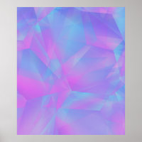 Layered Polygons Pink Blue Purple