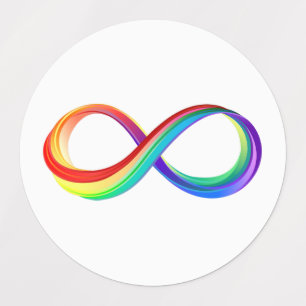 Layered Rainbow Infinity Symbol