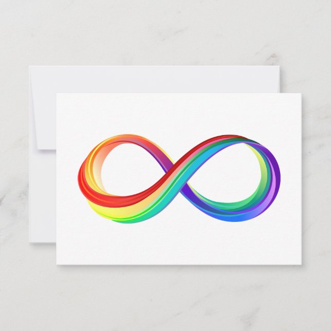 Layered Rainbow Infinity Symbol Announcement (Front)