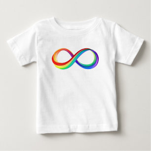 Layered Rainbow Infinity Symbol Baby T-Shirt