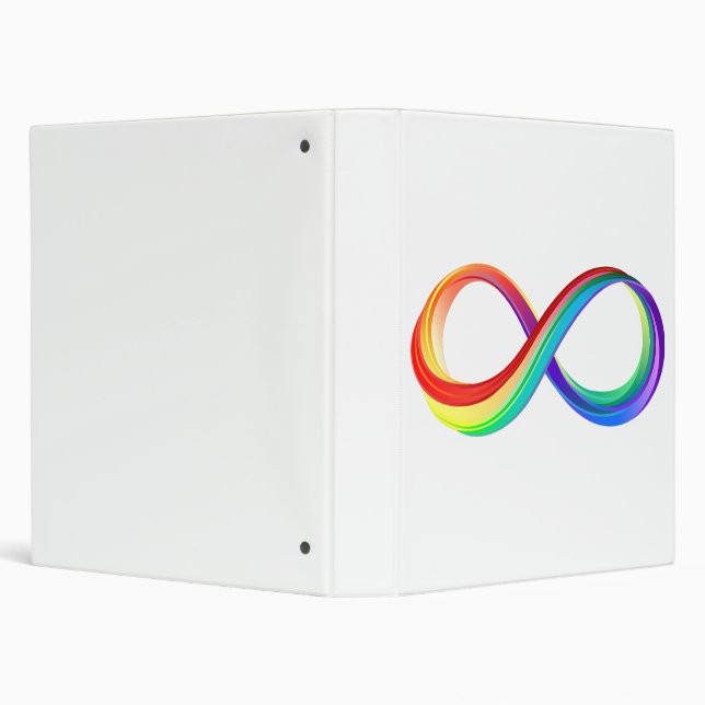 Layered Rainbow Infinity Symbol Binder (Background)