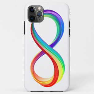 Layered Rainbow Infinity Symbol iPhone 11 Pro Max Case