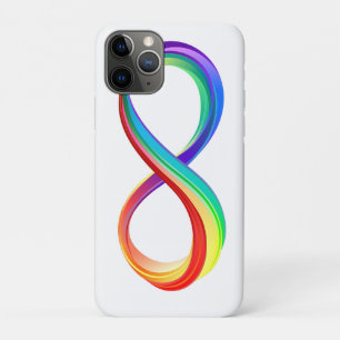 Layered Rainbow Infinity Symbol iPhone 11 Pro Case