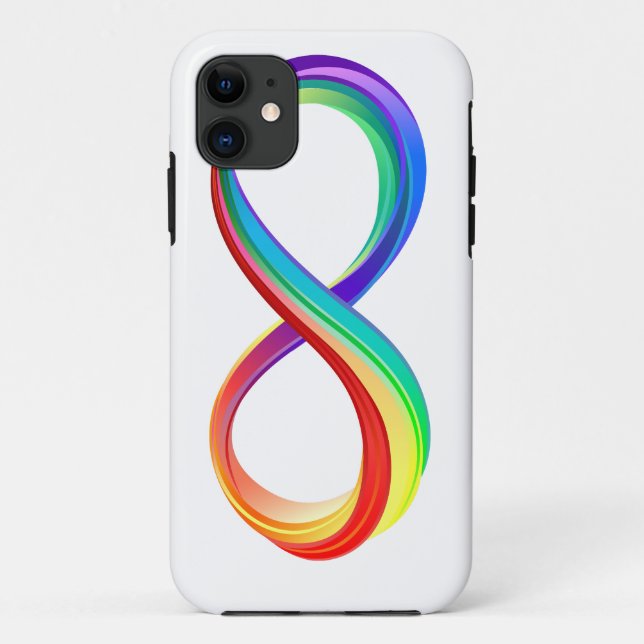 Layered Rainbow Infinity Symbol Case-Mate iPhone Case (Back)