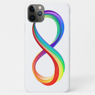 Layered Rainbow Infinity Symbol iPhone 11 Pro Max Case