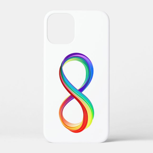Layered Rainbow Infinity Symbol Case-Mate iPhone Case (Back)