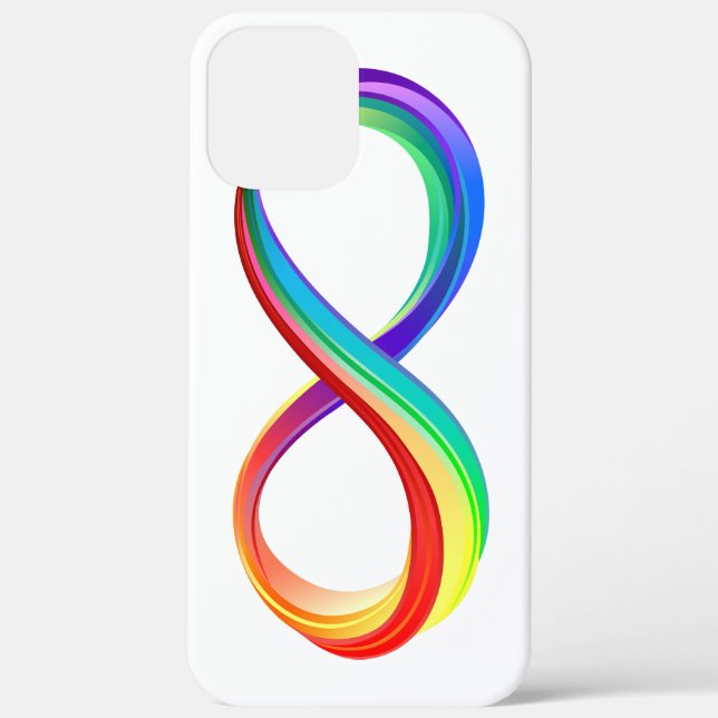 Layered Rainbow Infinity Symbol Case-Mate iPhone Case (Back)