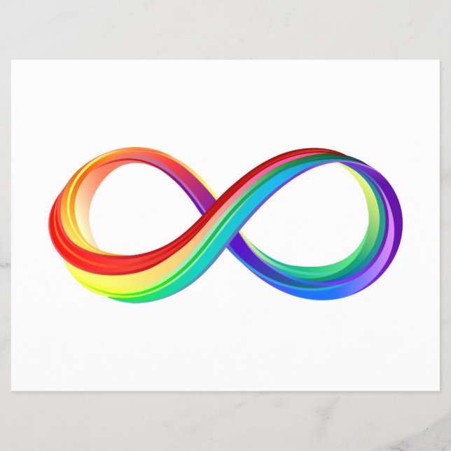Layered Rainbow Infinity Symbol Flyer (Front)