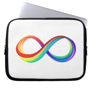 Layered Rainbow Infinity Symbol Laptop Sleeve